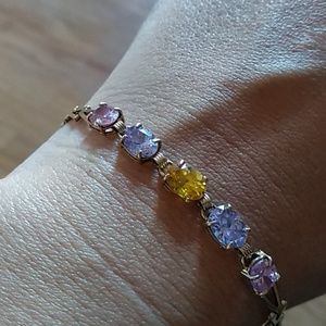 Five stone bracelet